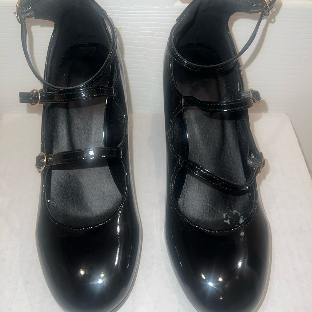 Black Patent Leather Heels